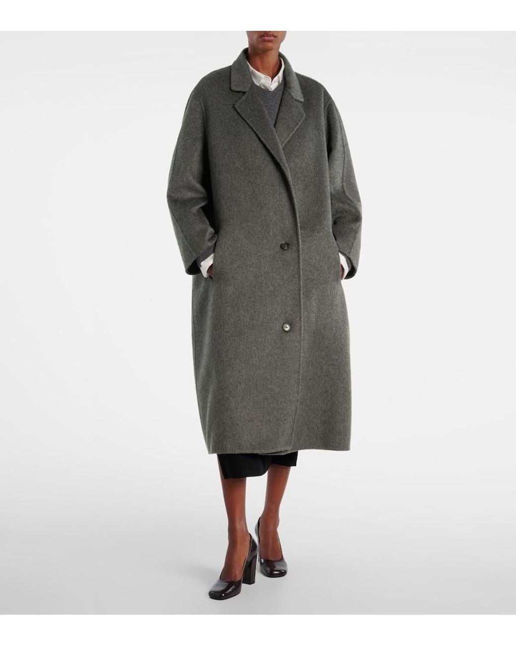 The Row Gray Gustaf Cashmere Coat