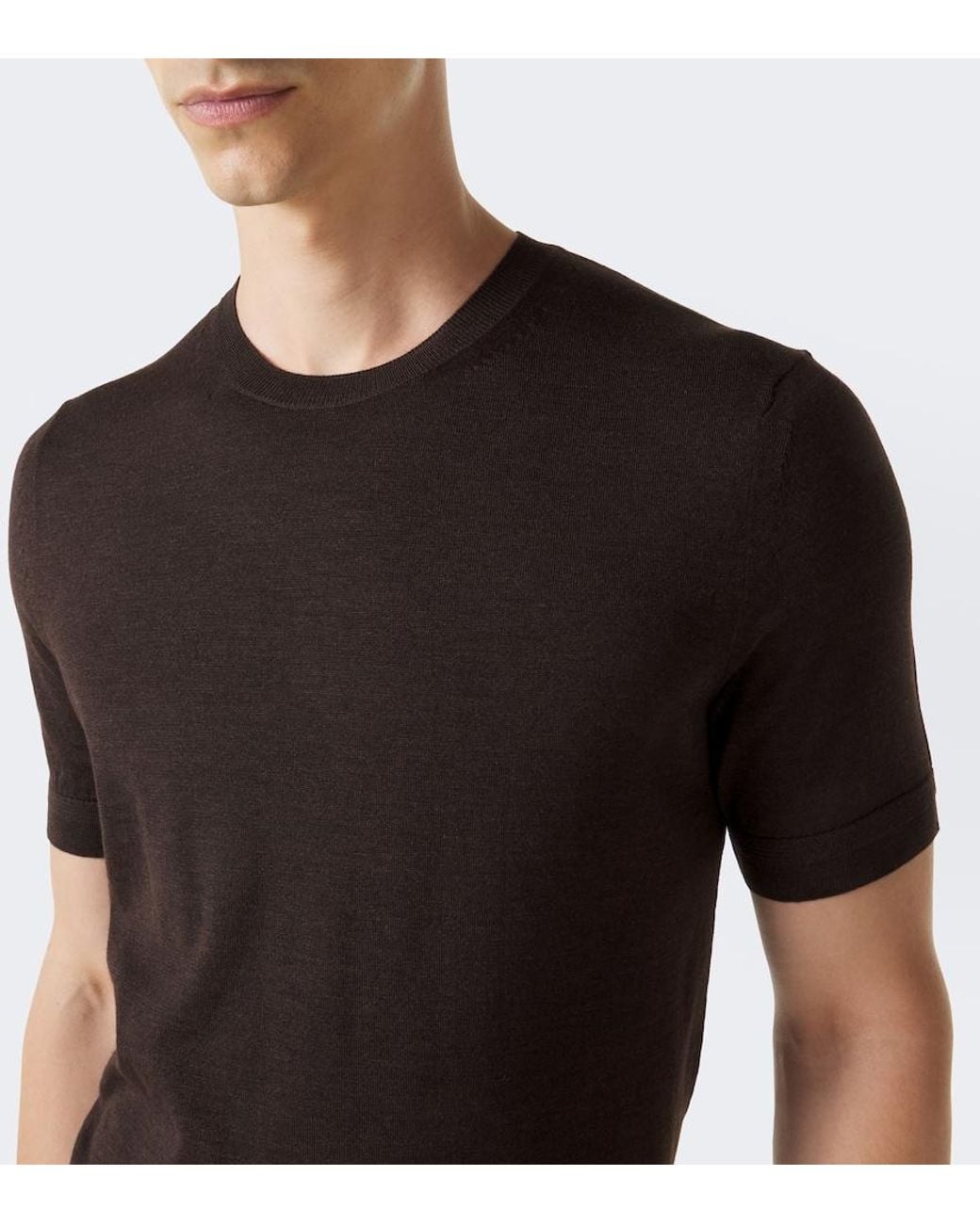 Tom Ford Black Cashmere And Silk T-Shirt for men