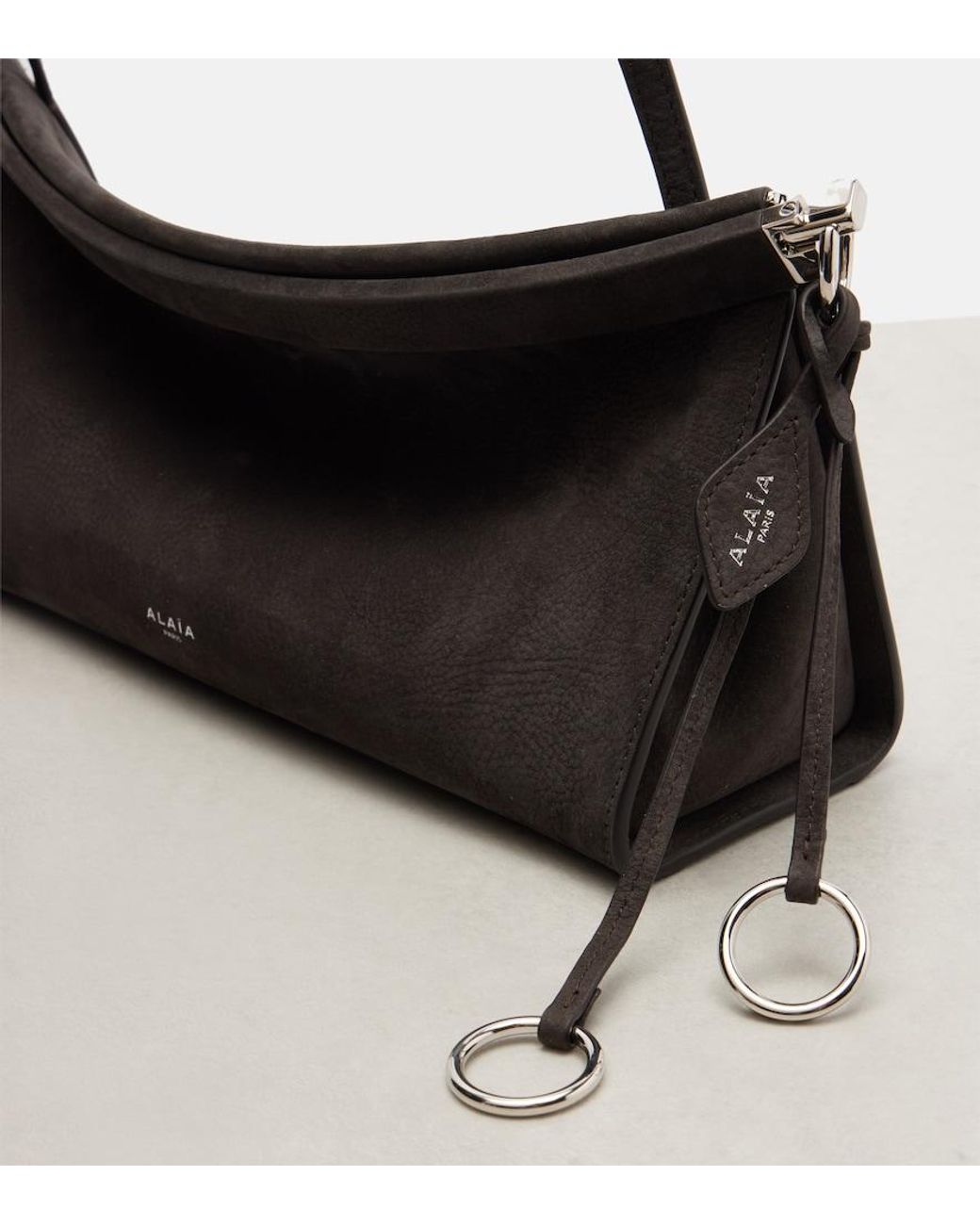 Alaïa Black Le Click East West Medium Shoulder Bag