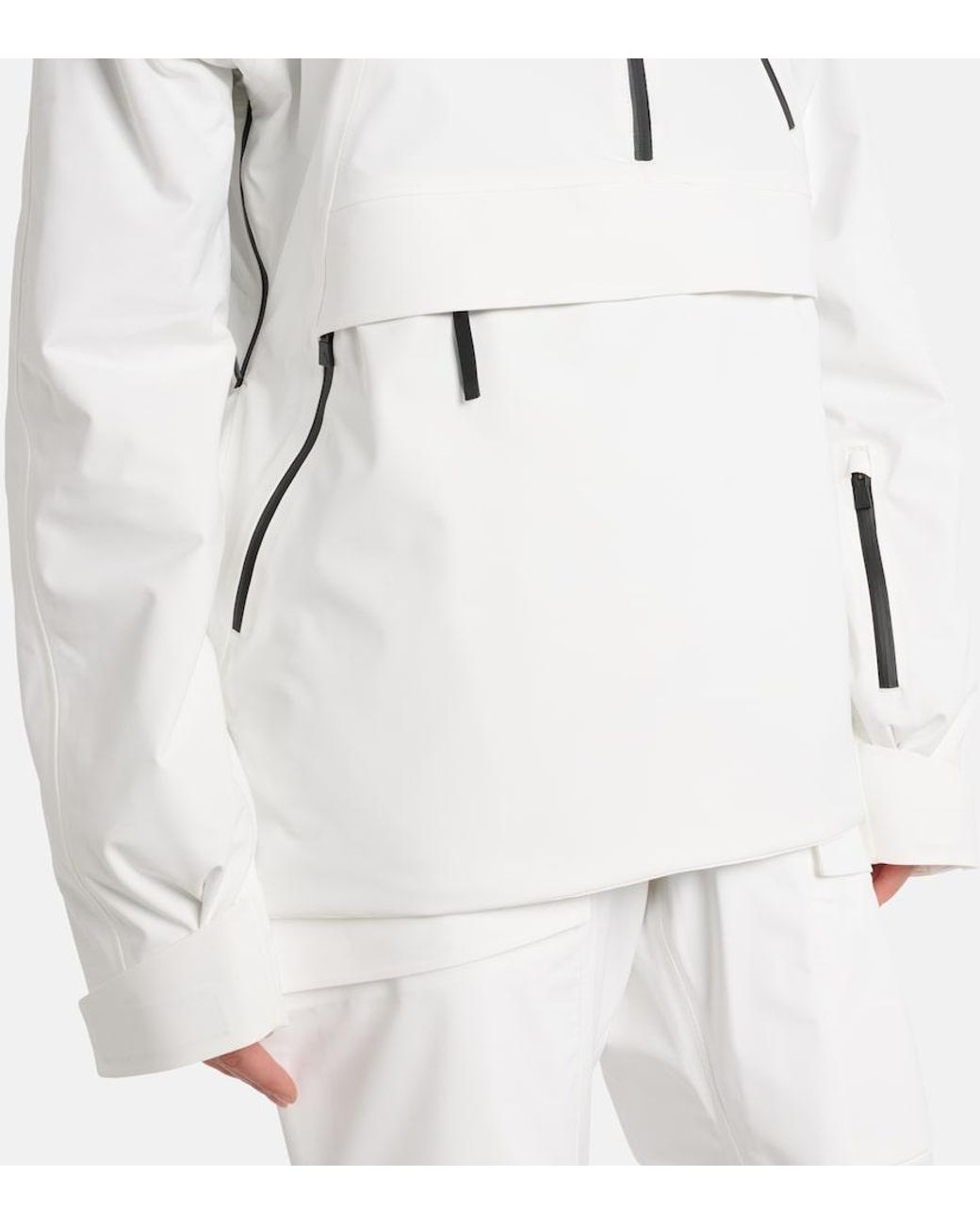 Aztech Mountain White Hayden 3L Half-Zip Hoodie