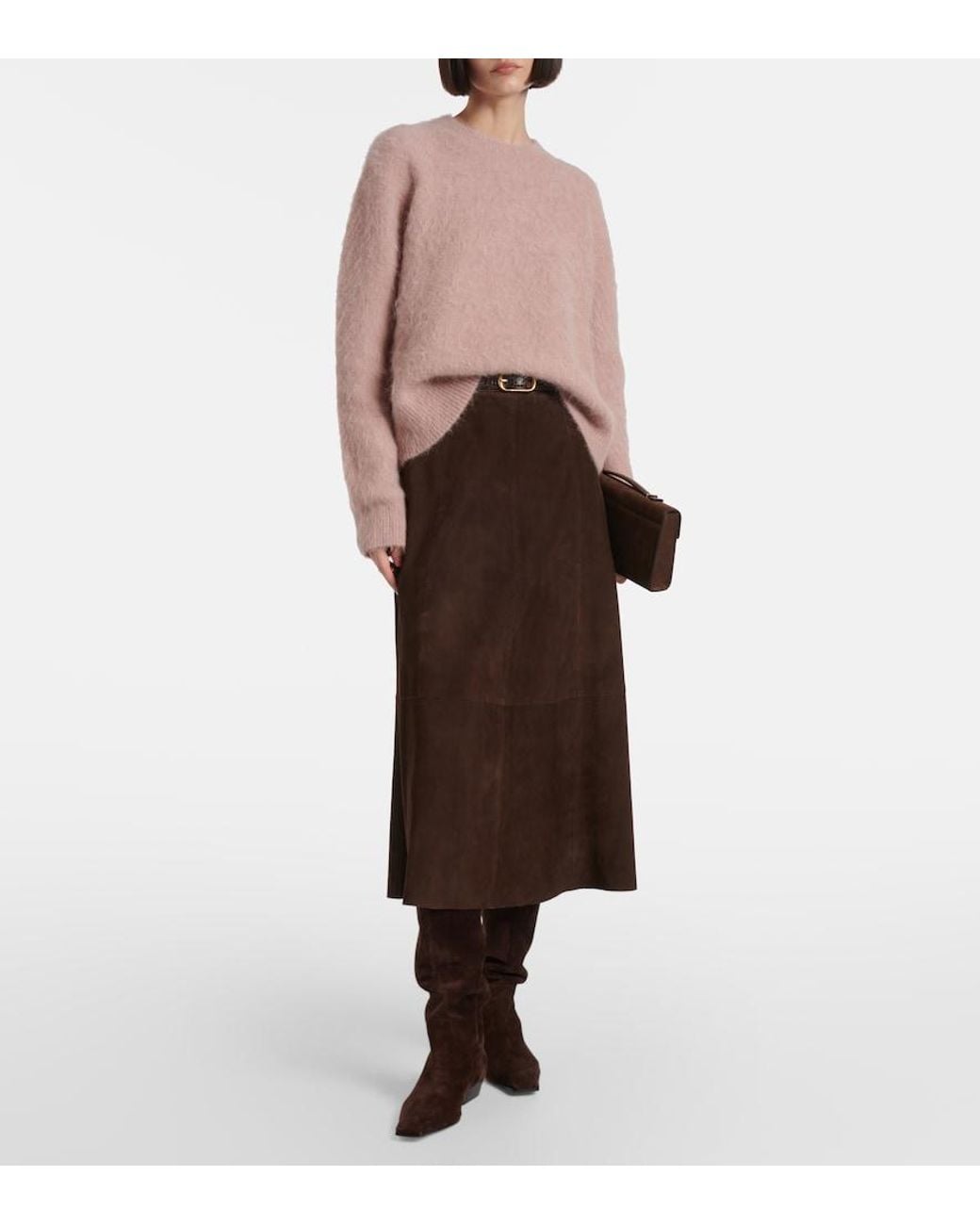 Vince Brown Midirock Aus Veloursleder