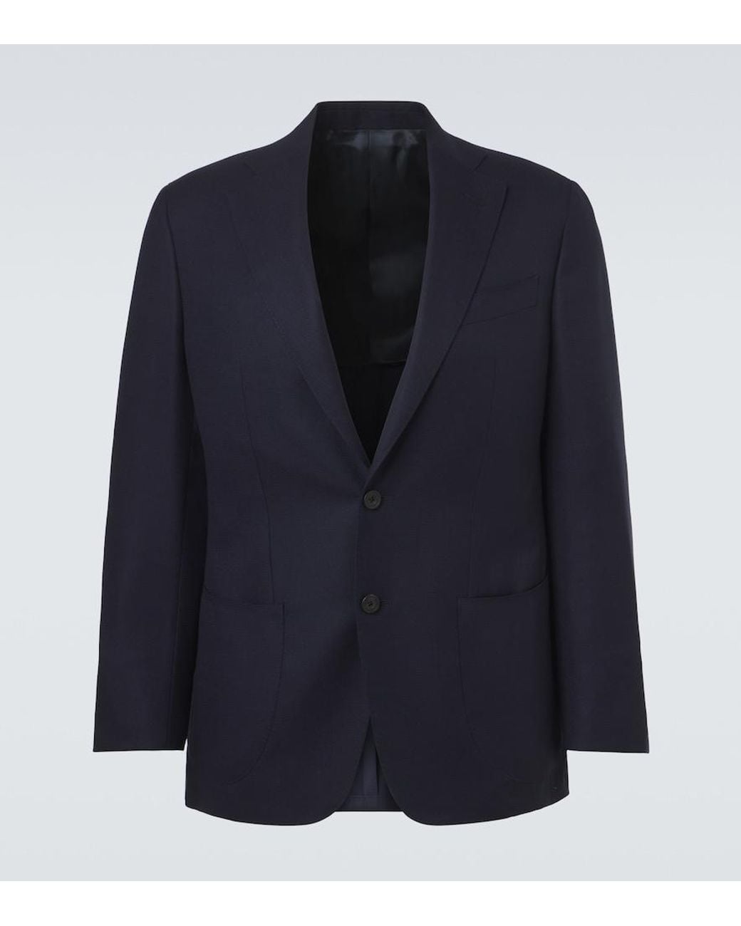 Thom Sweeney Blue Wool Blazer for men