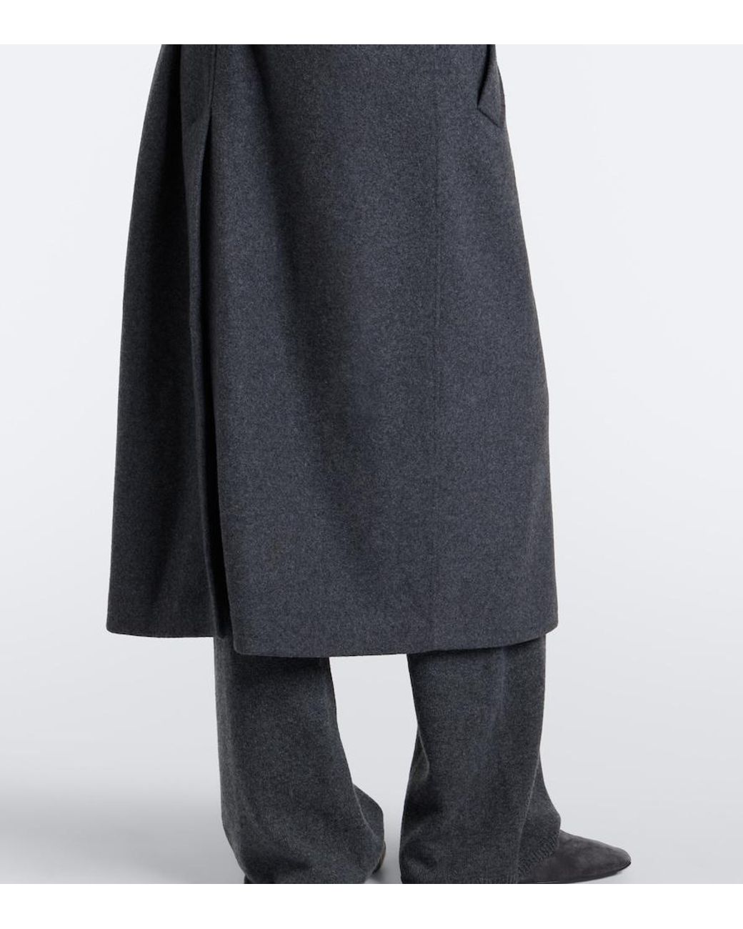 Max Mara Black Cashmere Jersey Coat