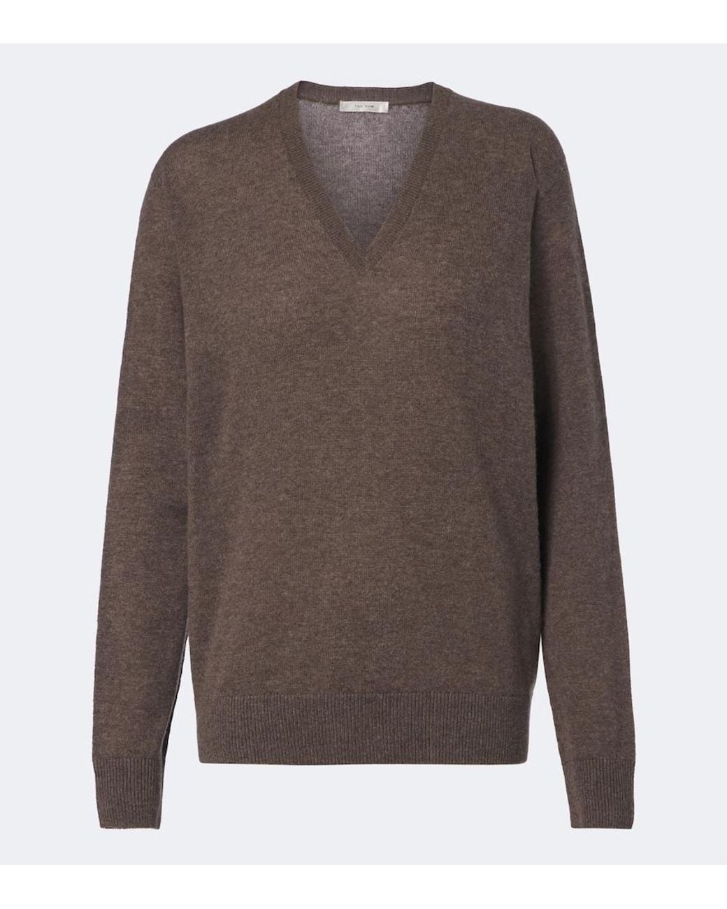 The Row Brown Phora Cashmere Sweater