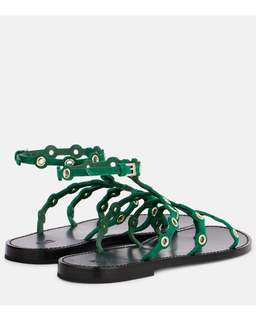 Emilio Pucci Green Emilio Suede Sandals