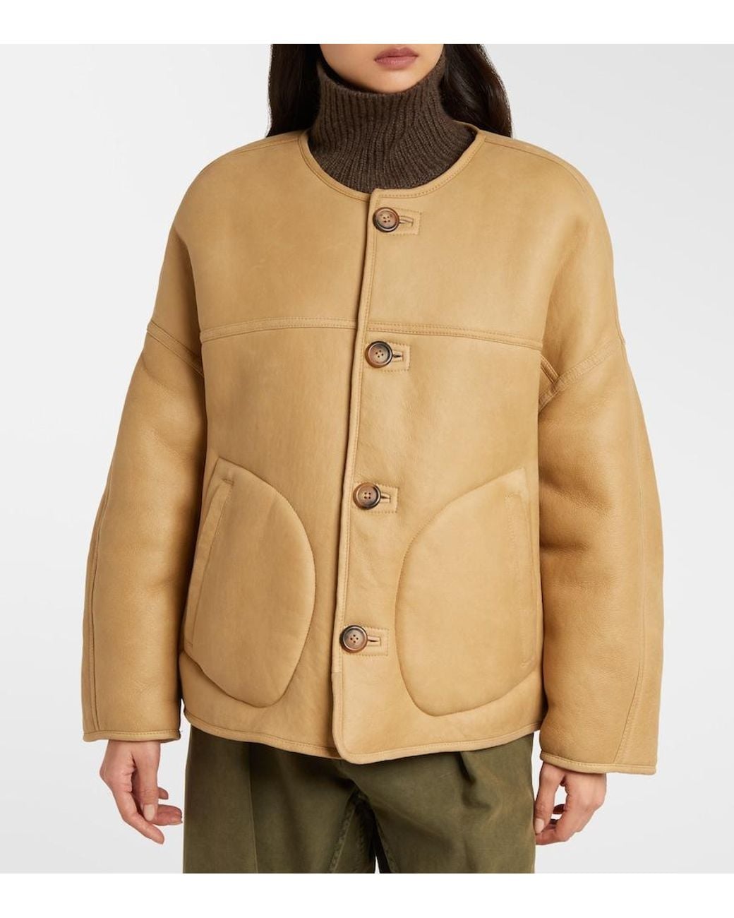 Polo Ralph Lauren Natural Reversible Leather Jacket