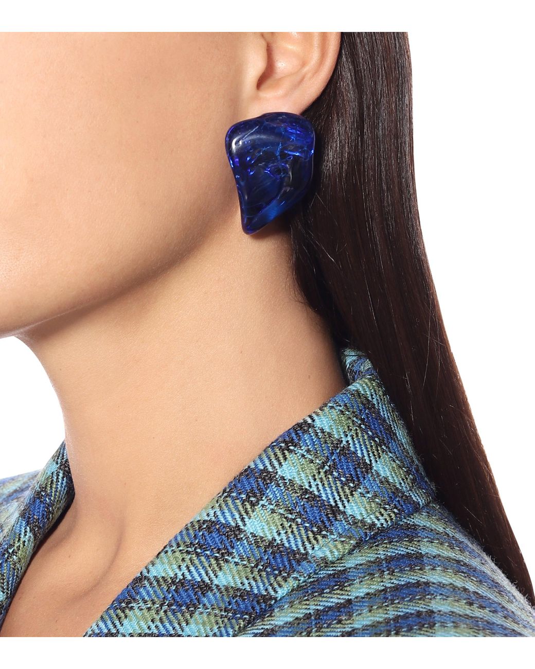 blue rock earrings