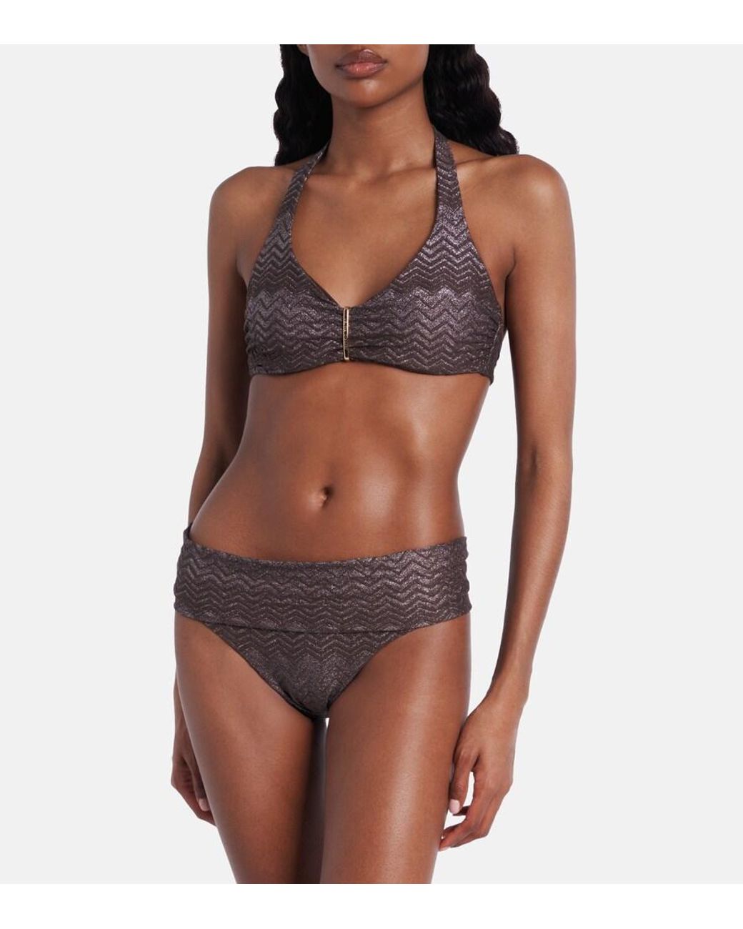 Melissa Odabash Brown Bikini-Hoeschen Provence