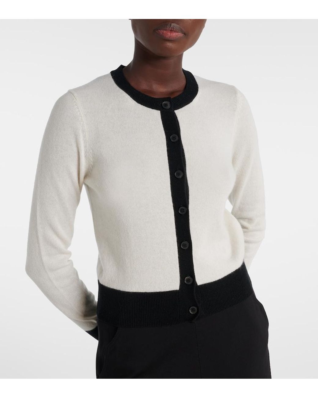 Nili Lotan White Meadow Cashmere Cardigan