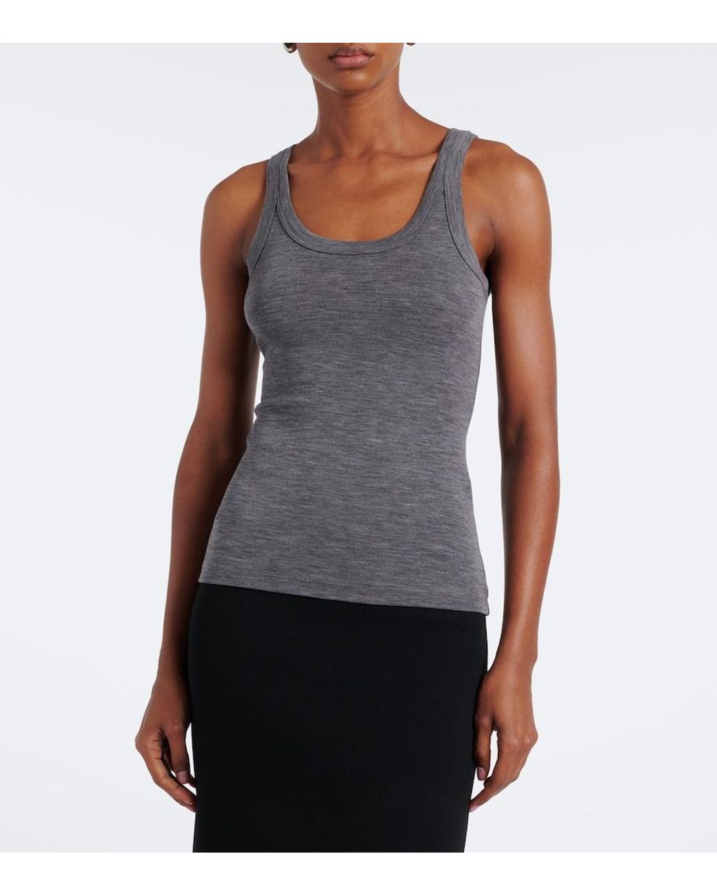 Rohe Gray Wool Jersey Tank Top