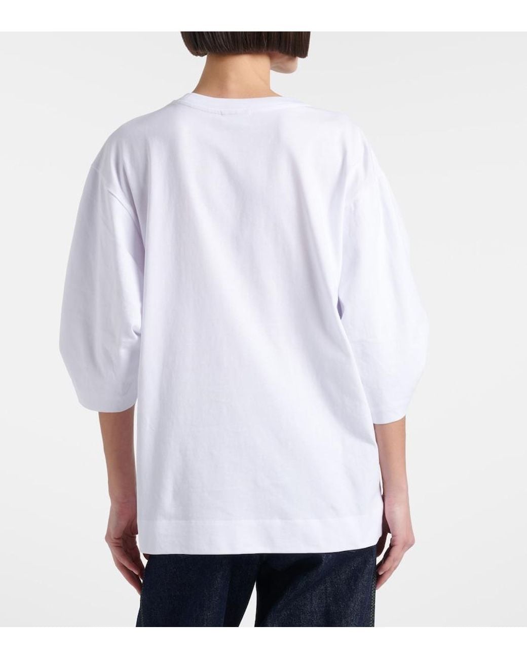 Dries Van Noten White Cotton T-Shirt