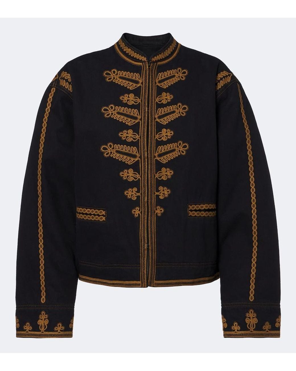 Isabel Marant Black Emalia Embroidered Jacket