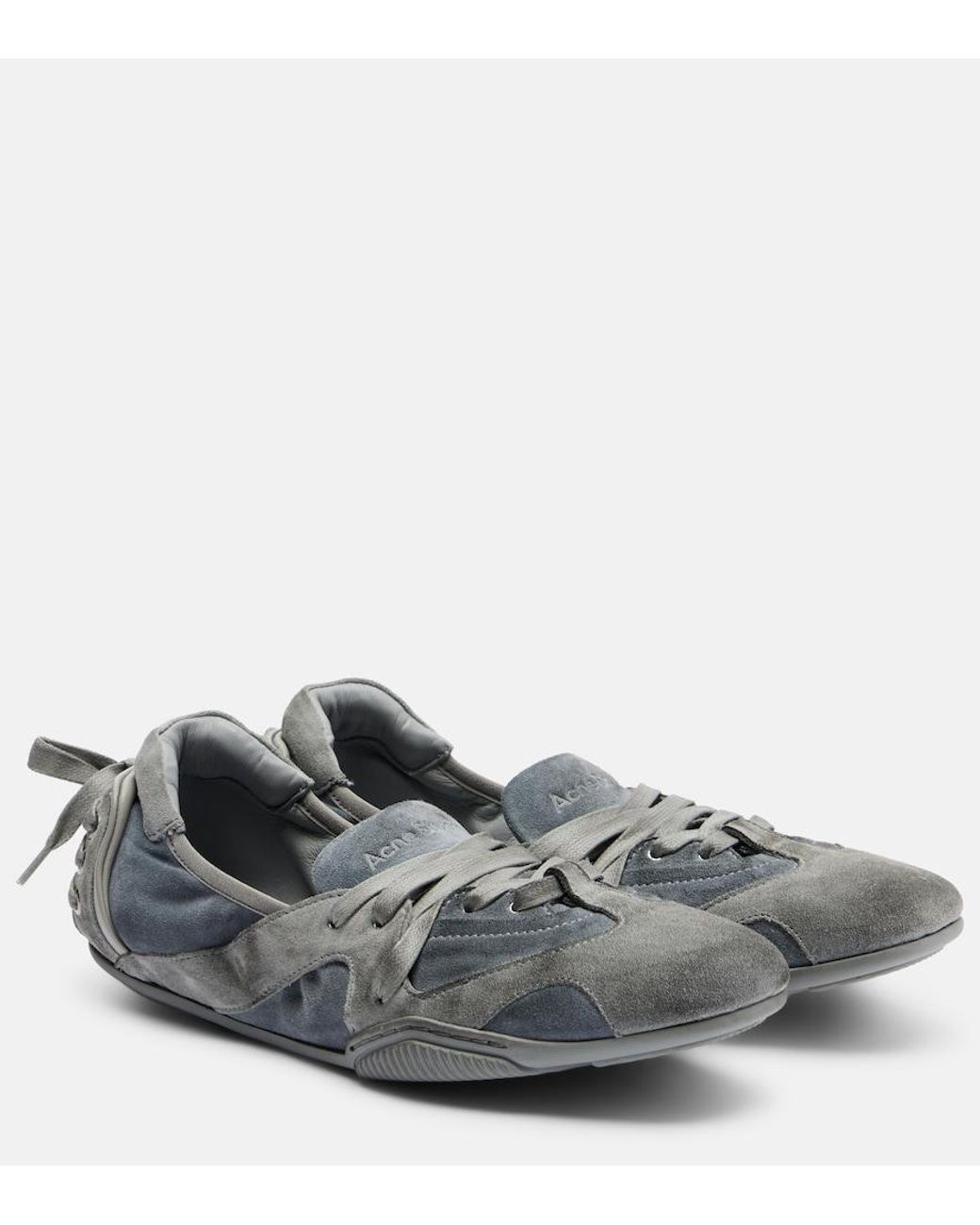 Acne Gray Suede Sneakers