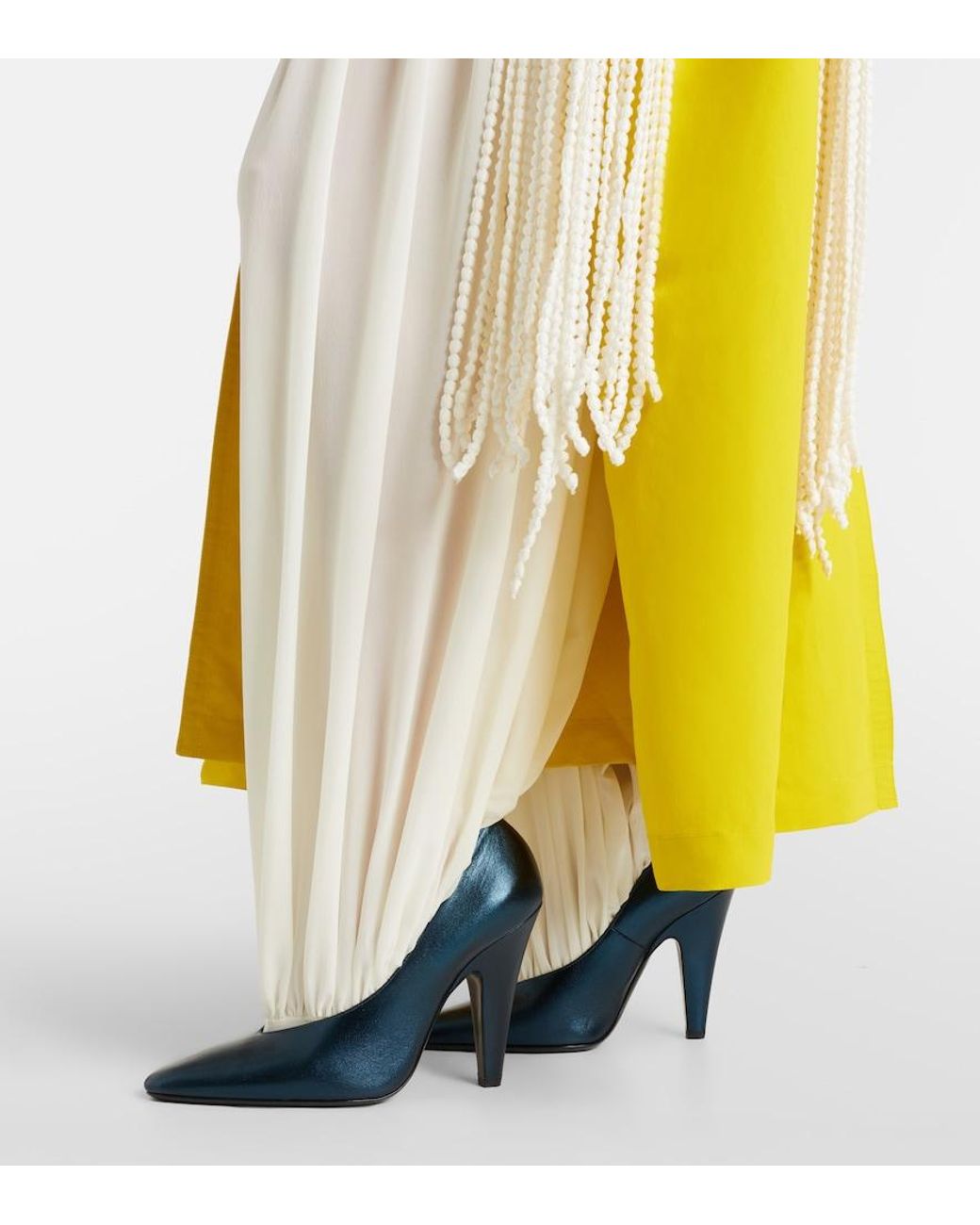 Alaïa Blue Cone Leather Pumps