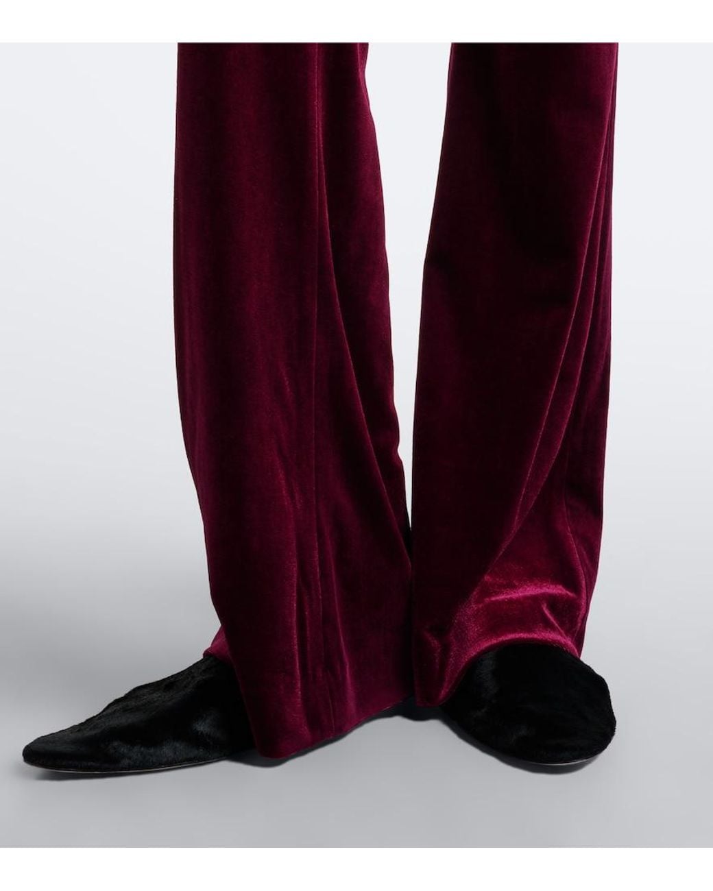 Dorothee Schumacher Velvet Flared Pants