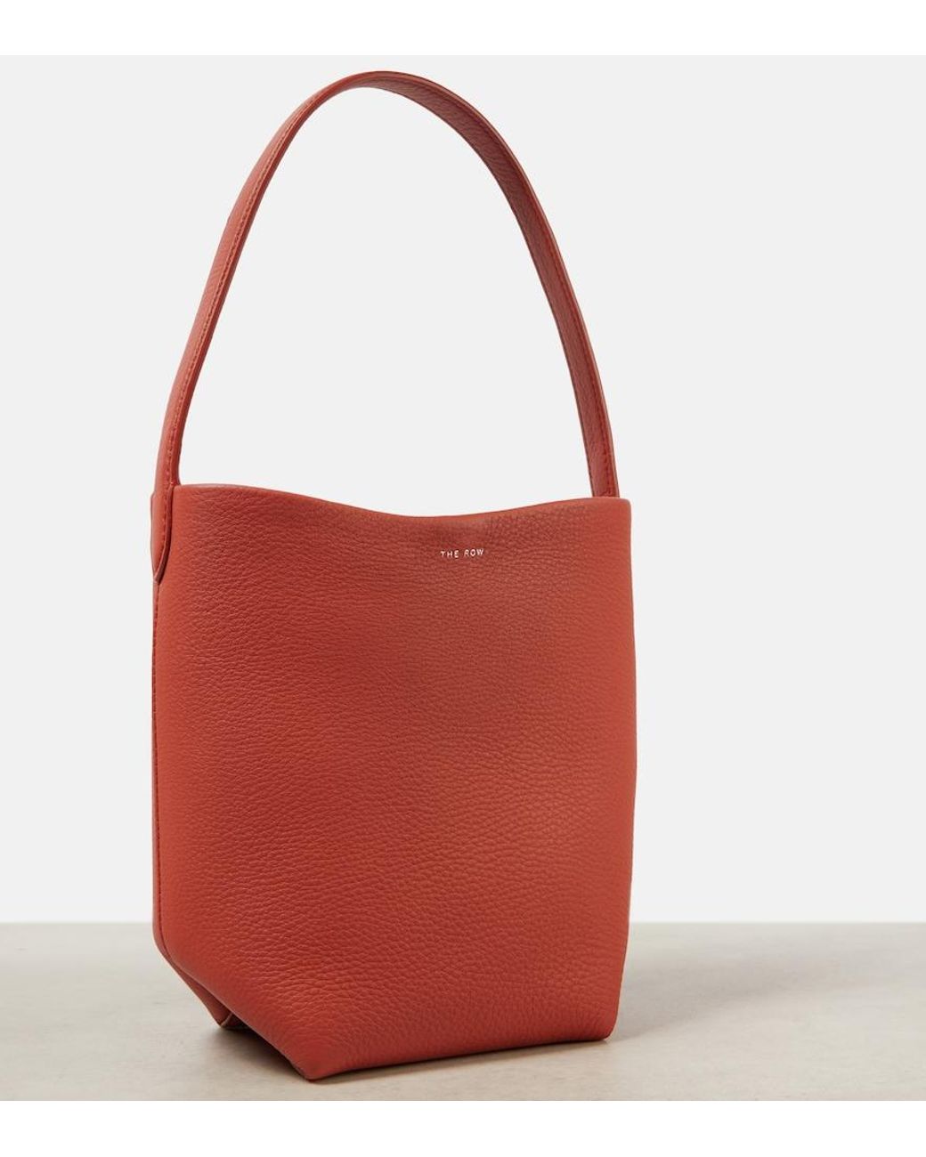 The Row Red Tote Bag N/S Park Small Aus Leder