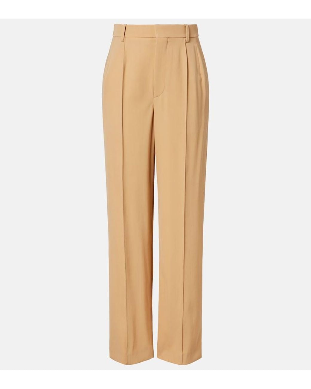 Wardrobe NYC Natural Rhw Wool Wide-Leg Pants