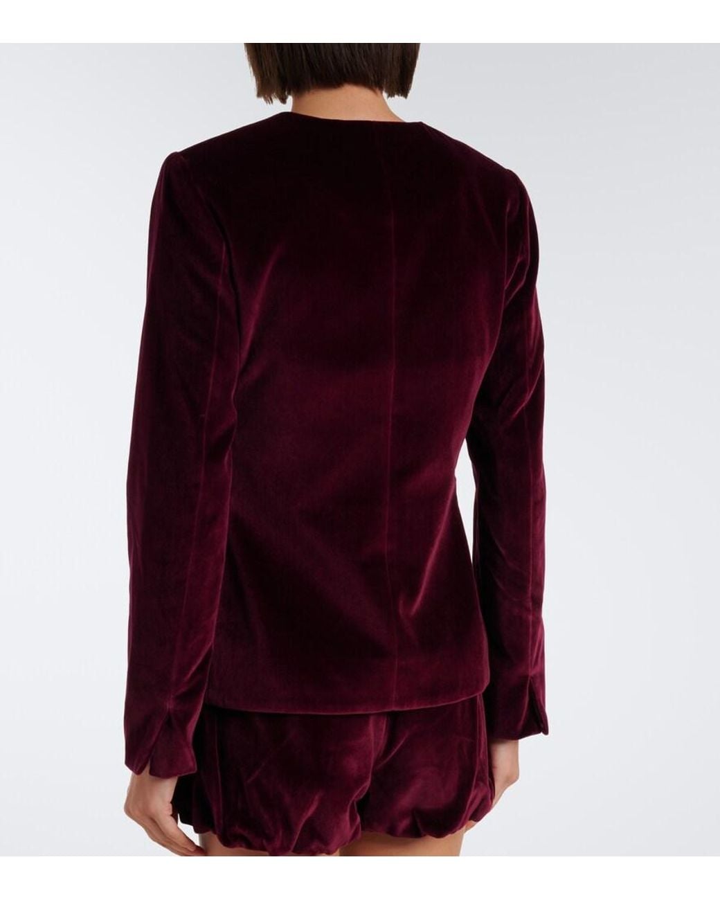 Posse Purple Maria Cotton Velvet Jacket