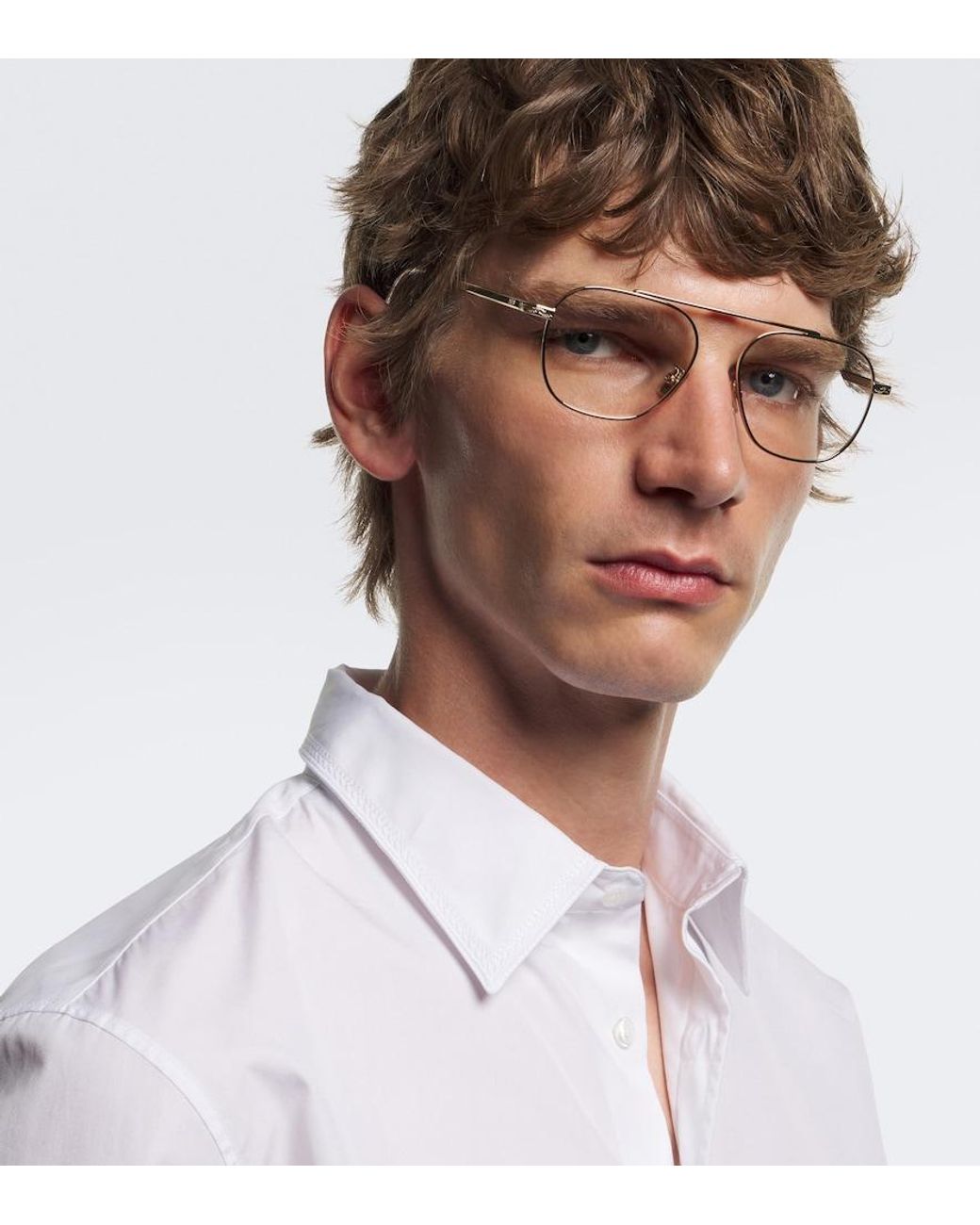 Dior Metallic Diorbotanicao S6U Aviator Glasses for men