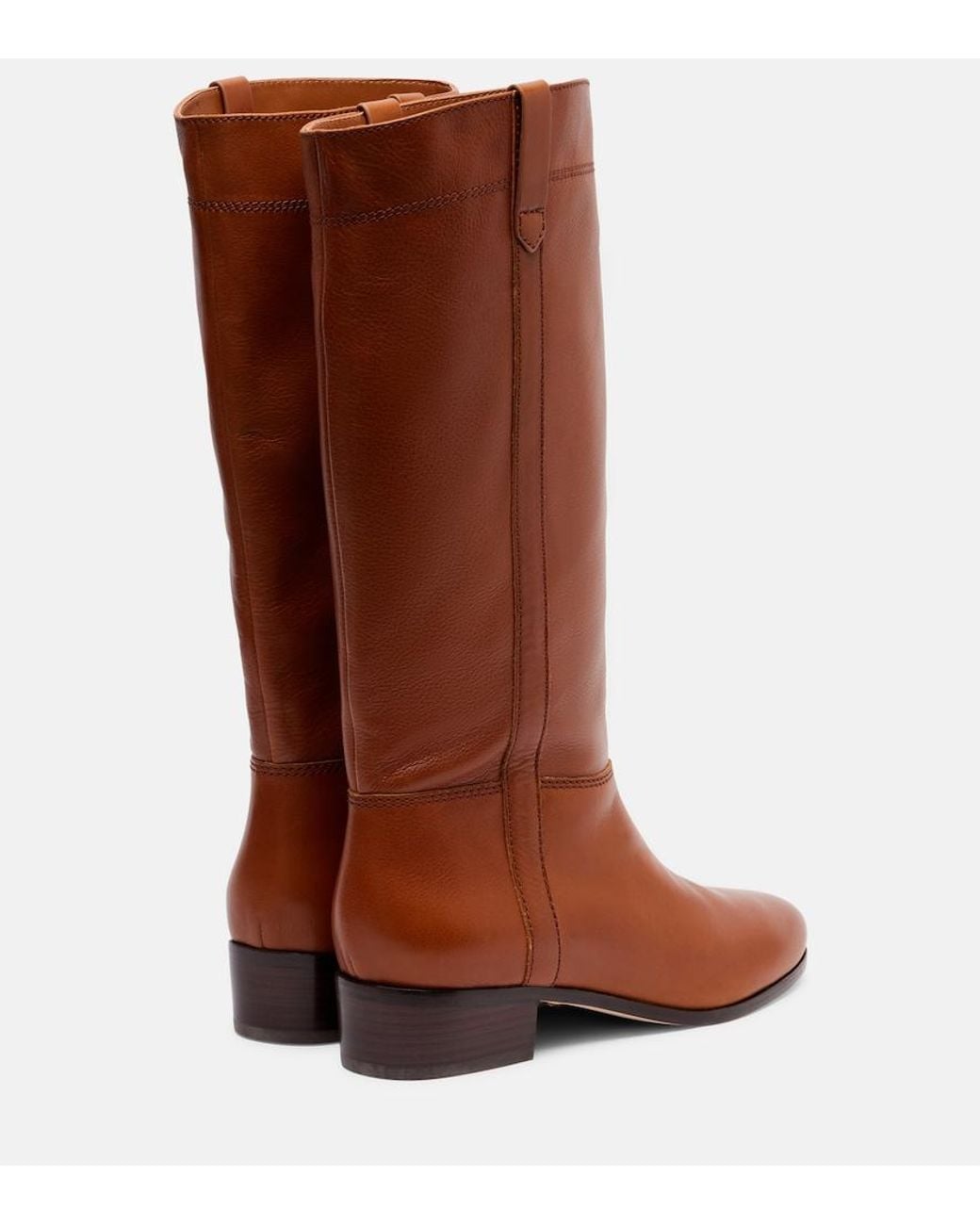 Veronica Beard Brown Leather Knee-High Boots