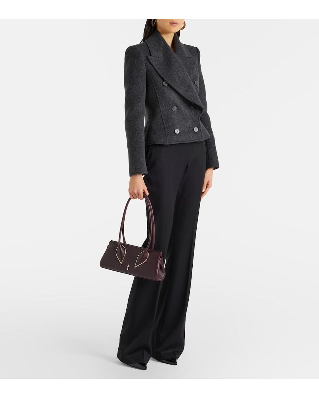 Christian Louboutin Black Venus Small Leather Tote Bag