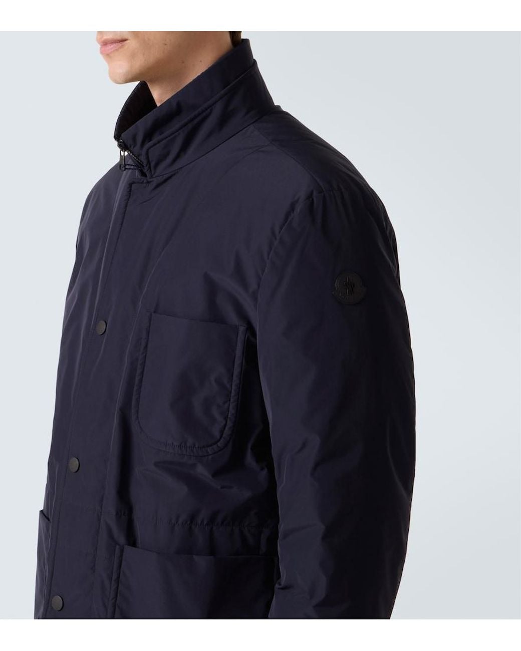 Moncler Blue Brieuc Down Jacket for men