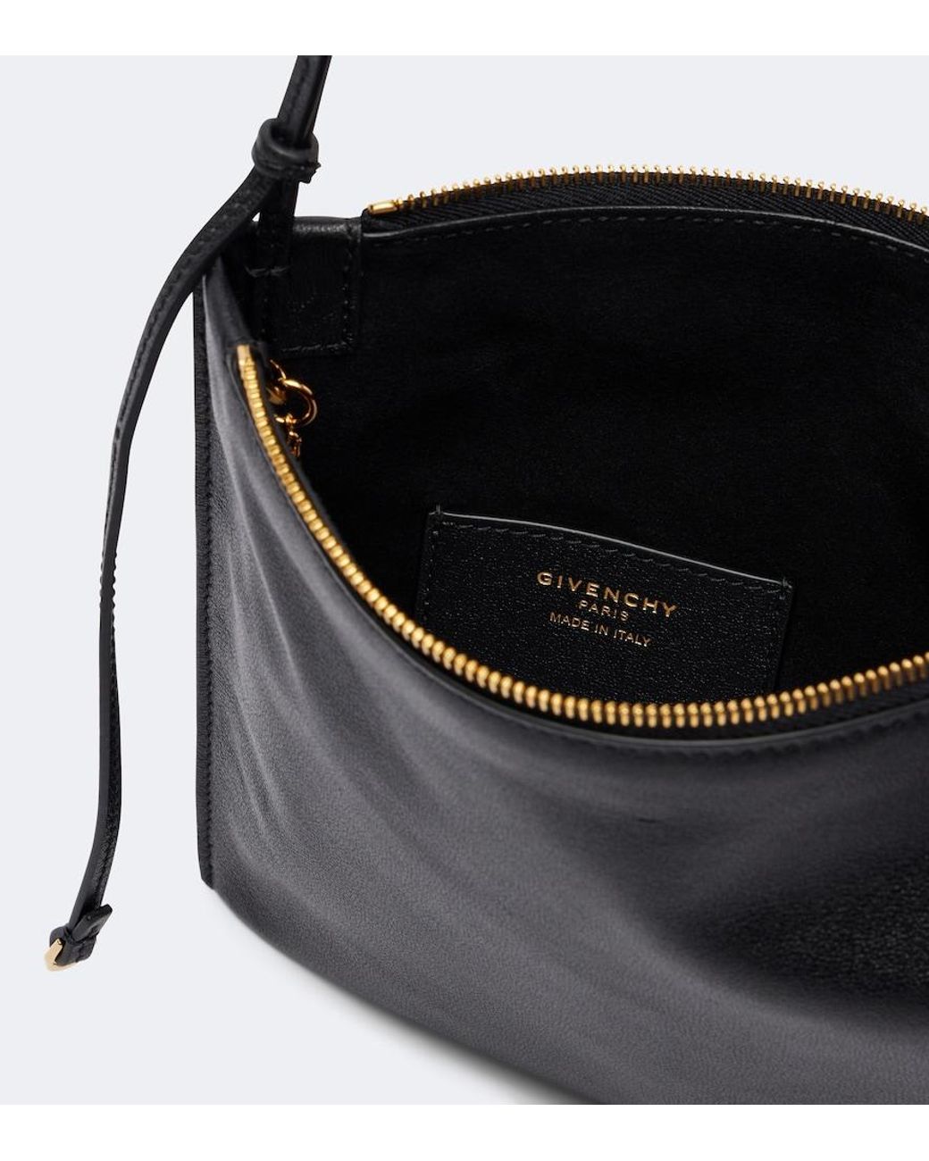Givenchy Black Voyou Mini Embellished Leather Pouch
