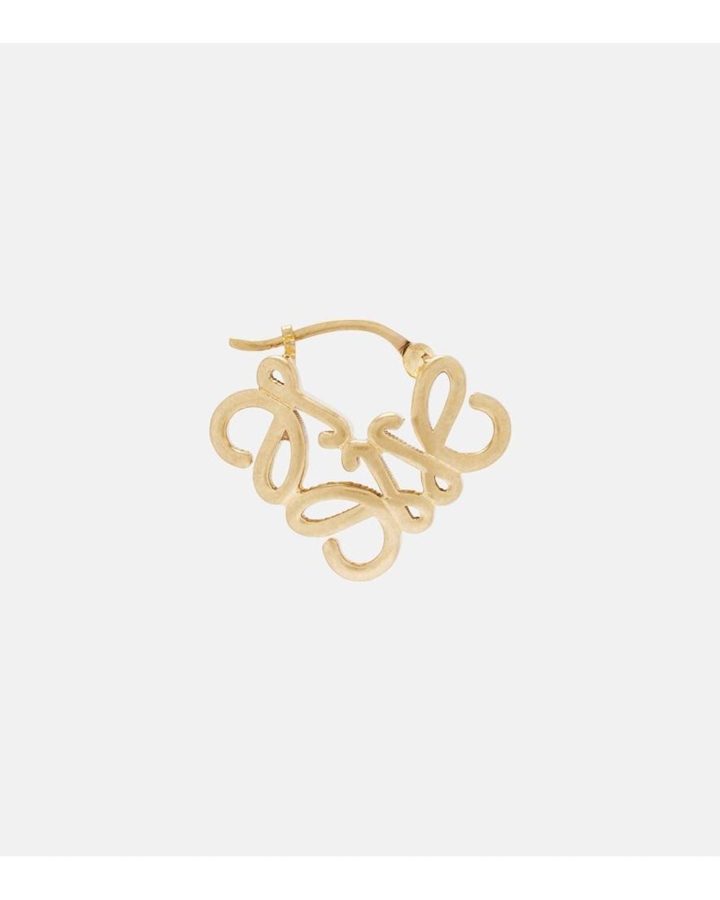 Loewe Metallic Anagram Bombe Earrings