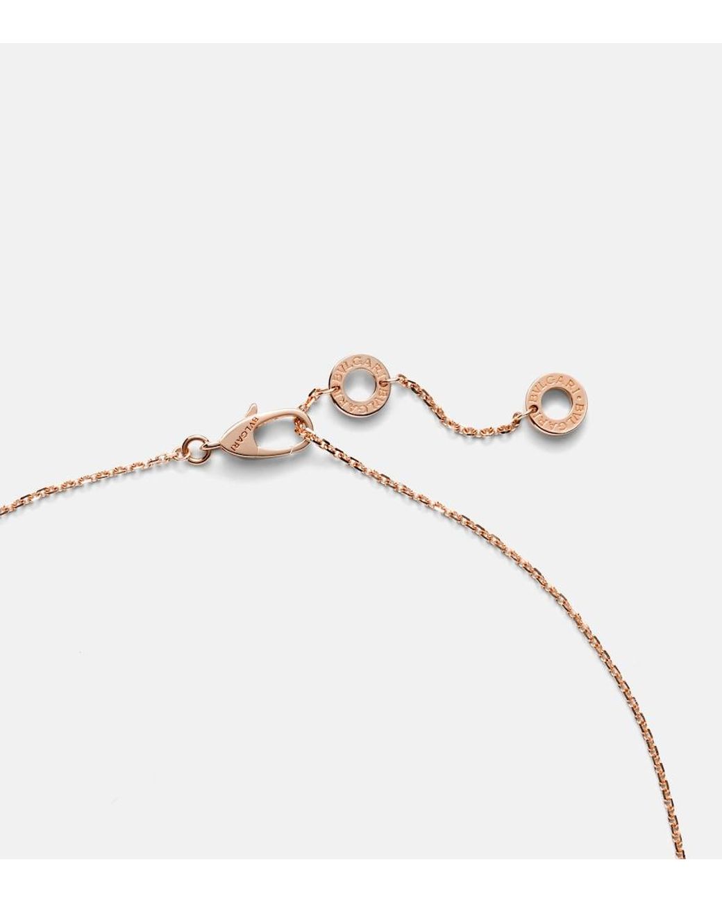 BVLGARI Metallic Diva's Dream 18Kt Rose Necklace With Diamonds