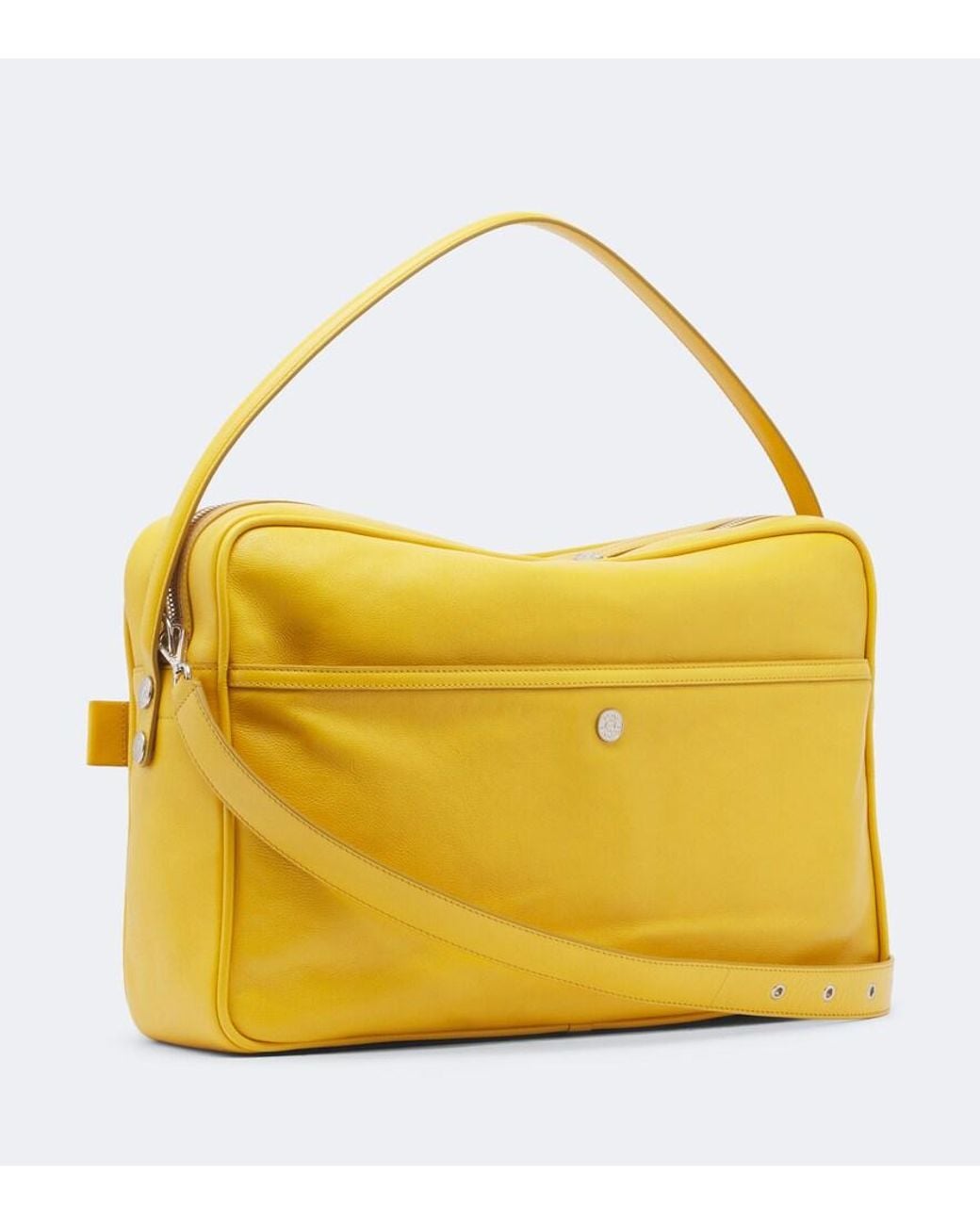 Acne Yellow Camero Camera Leather Shoulder Bag
