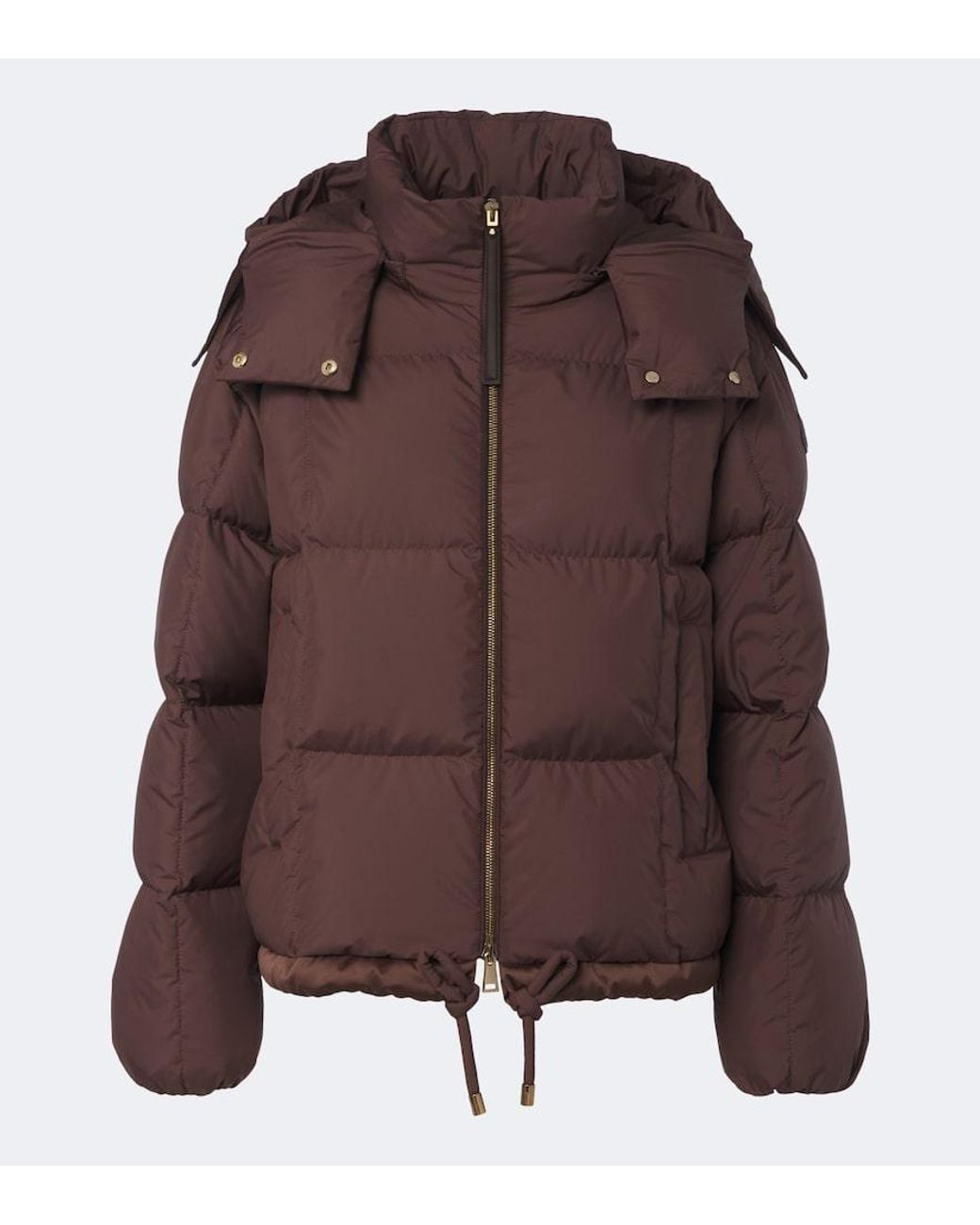 Moncler Brown Legerete Hooded Down Jacket