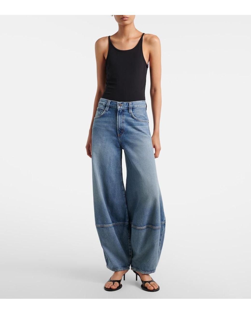 Agolde Blue Lantern Barrel-Leg Jeans