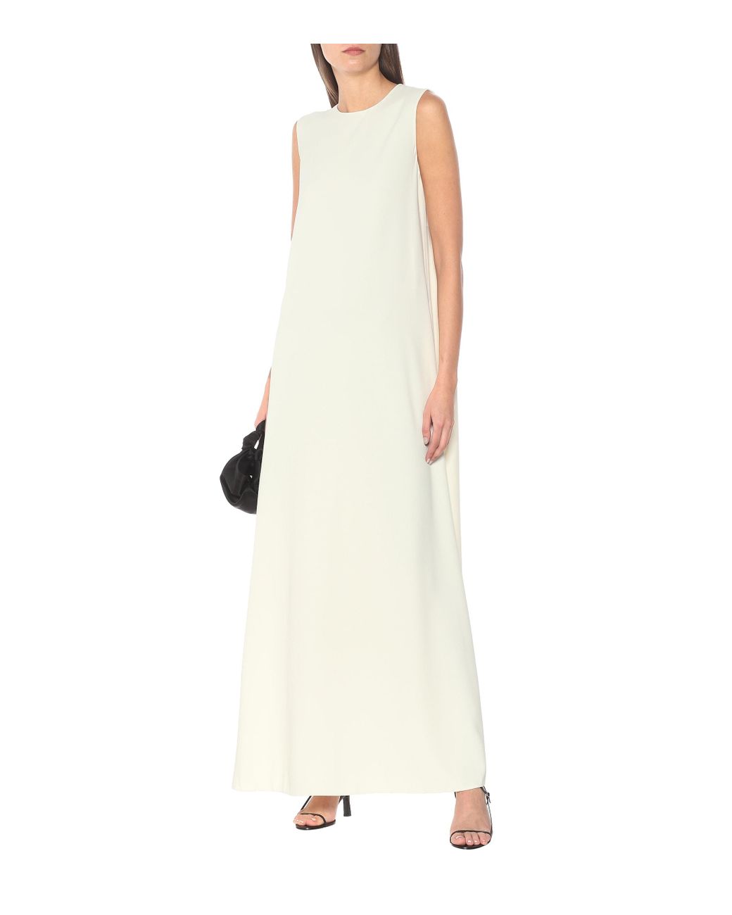 The Row Eno Cady Maxi Dress in White | Lyst