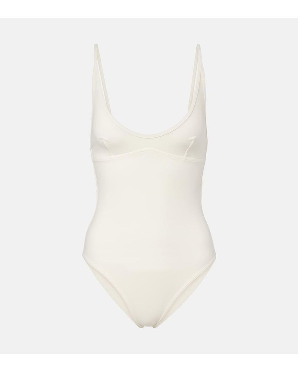 Totême White Scoop Swimsuit