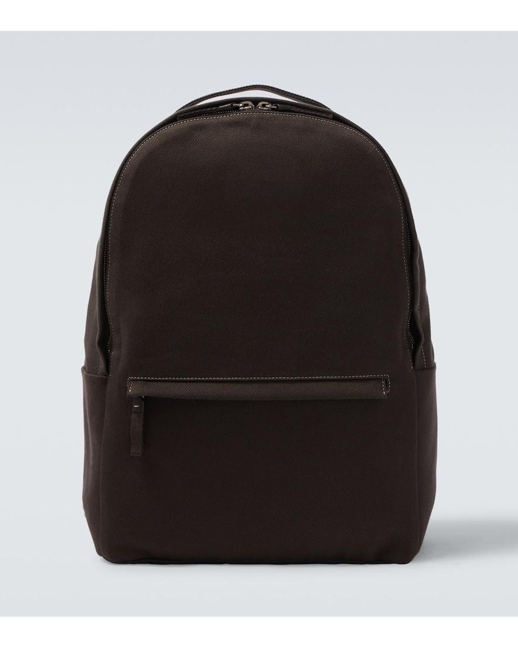 The Row Black Sisal Cotton Canvas Backpack for men