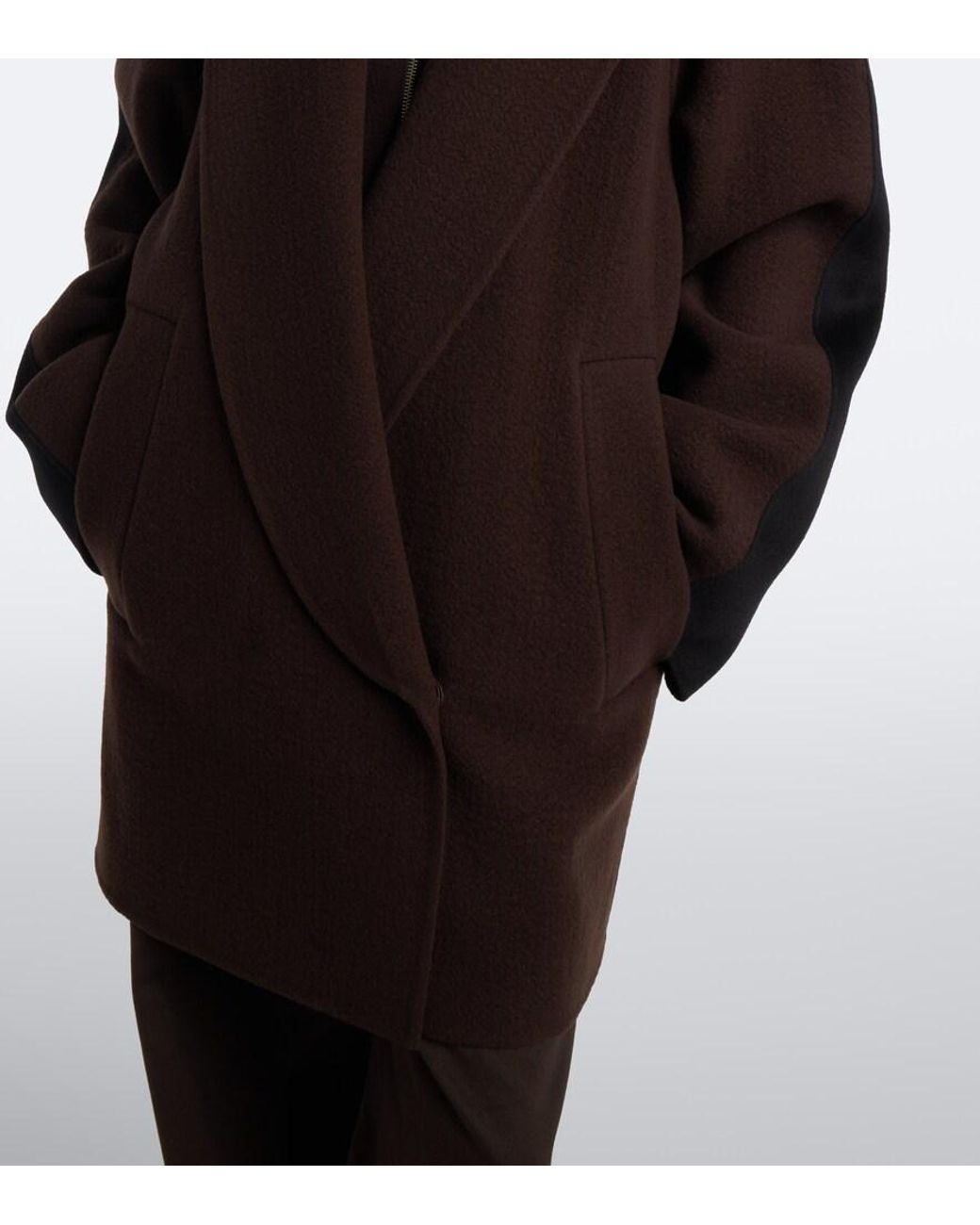 Sportmax Black Wool And Cashmere Coat