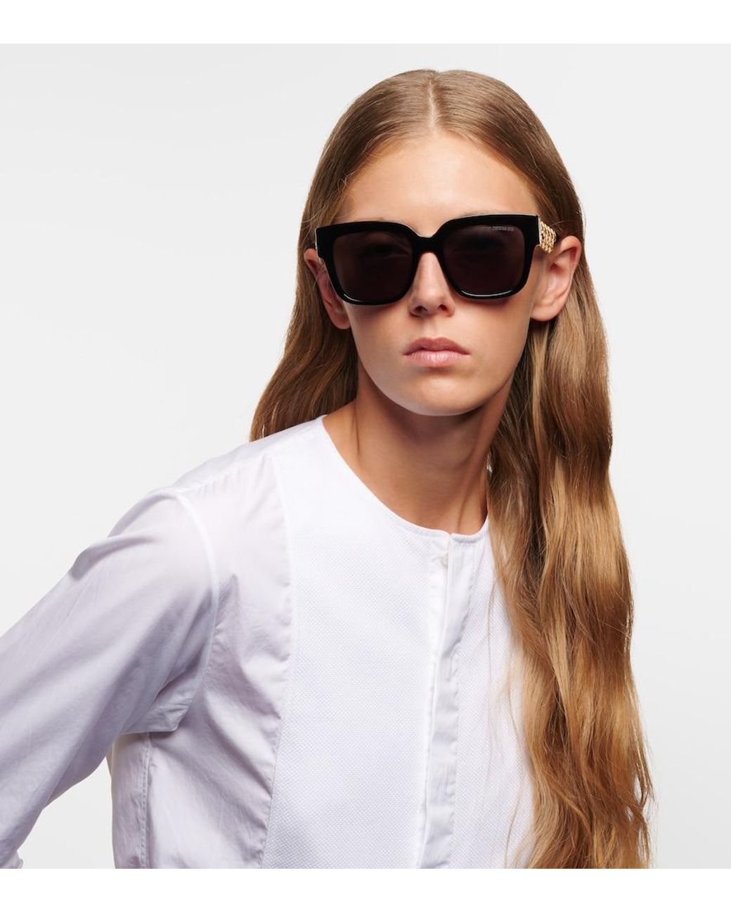 Dior Brown Dioresille S1I Square Sunglasses