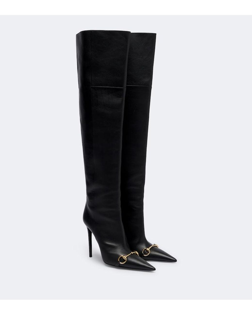 Gucci Black Donna Horsebit Over-The-Knee Boots