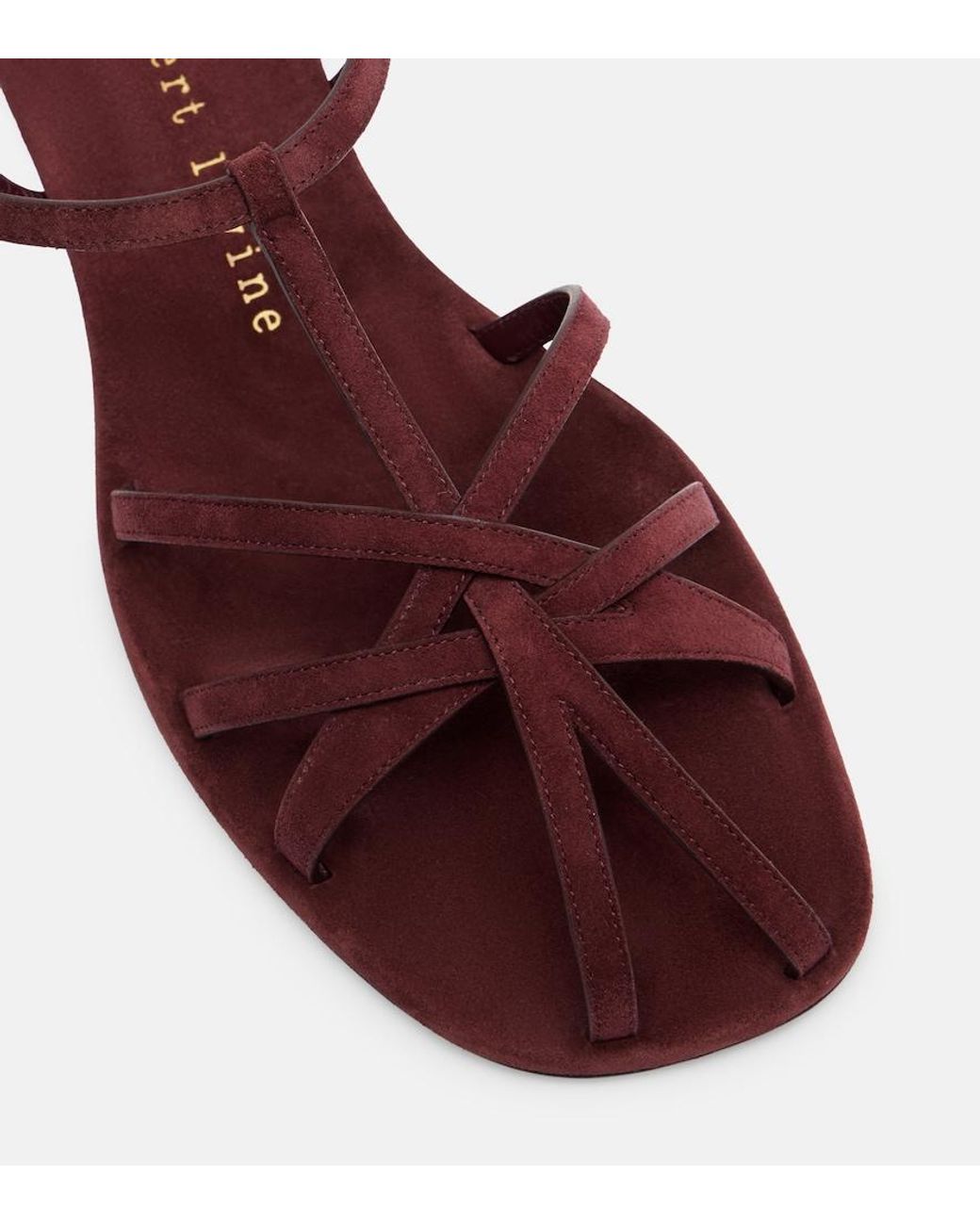 Herbert Levine Brown The Catch Suede Sandals