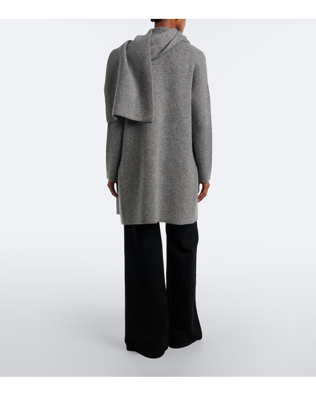 Vince Gray Wool And Cashmere Blend Cardigan