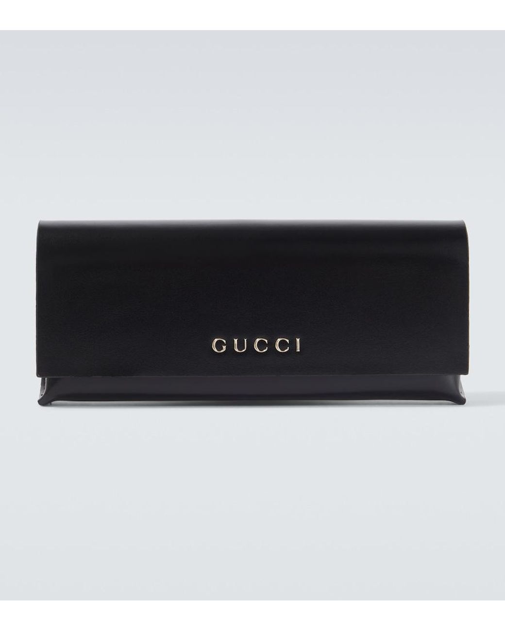 Gucci Green Bamboo Rectangular Sunglasses for men