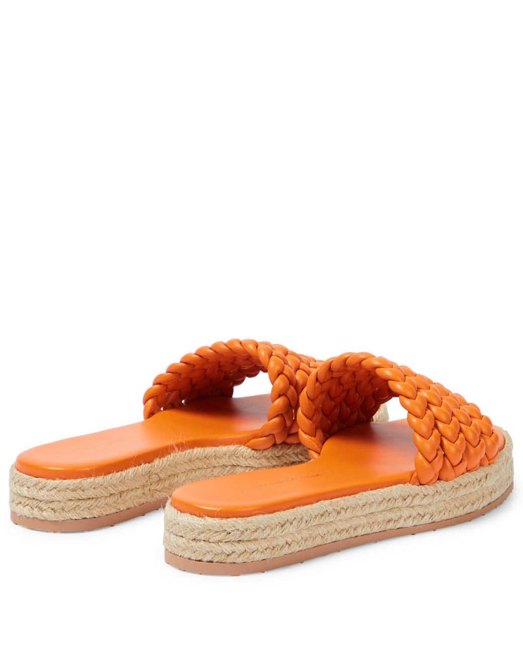 Femme Chaussures Chaussures plates Espadrilles et sandales Mules Marbella en cuir Cuir Gianvito Rossi en coloris Orange 