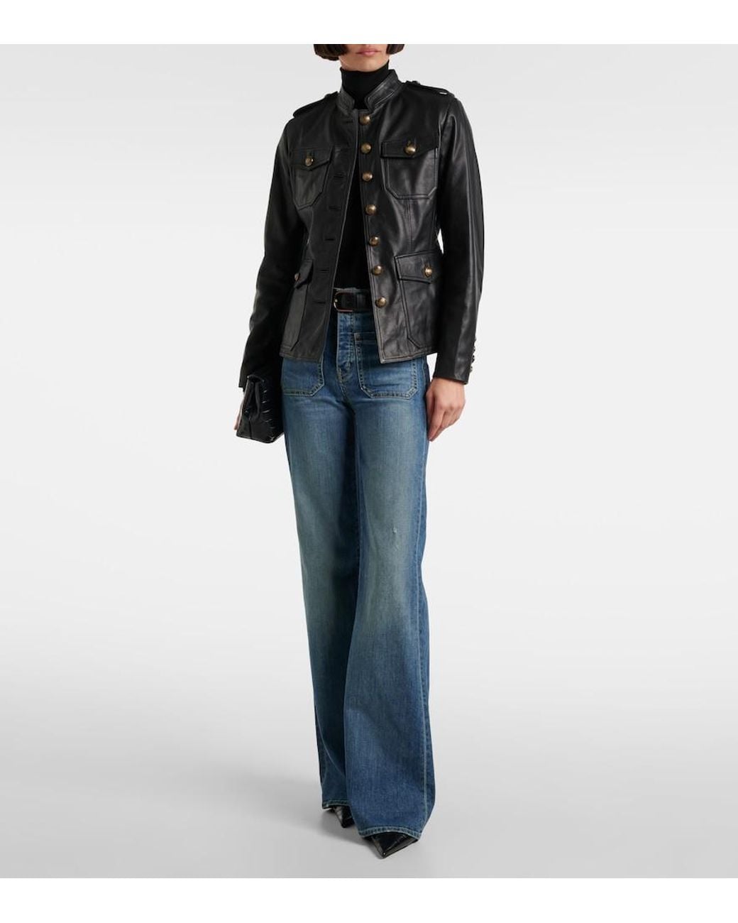 Nili Lotan Black Geraldine Leather Jacket