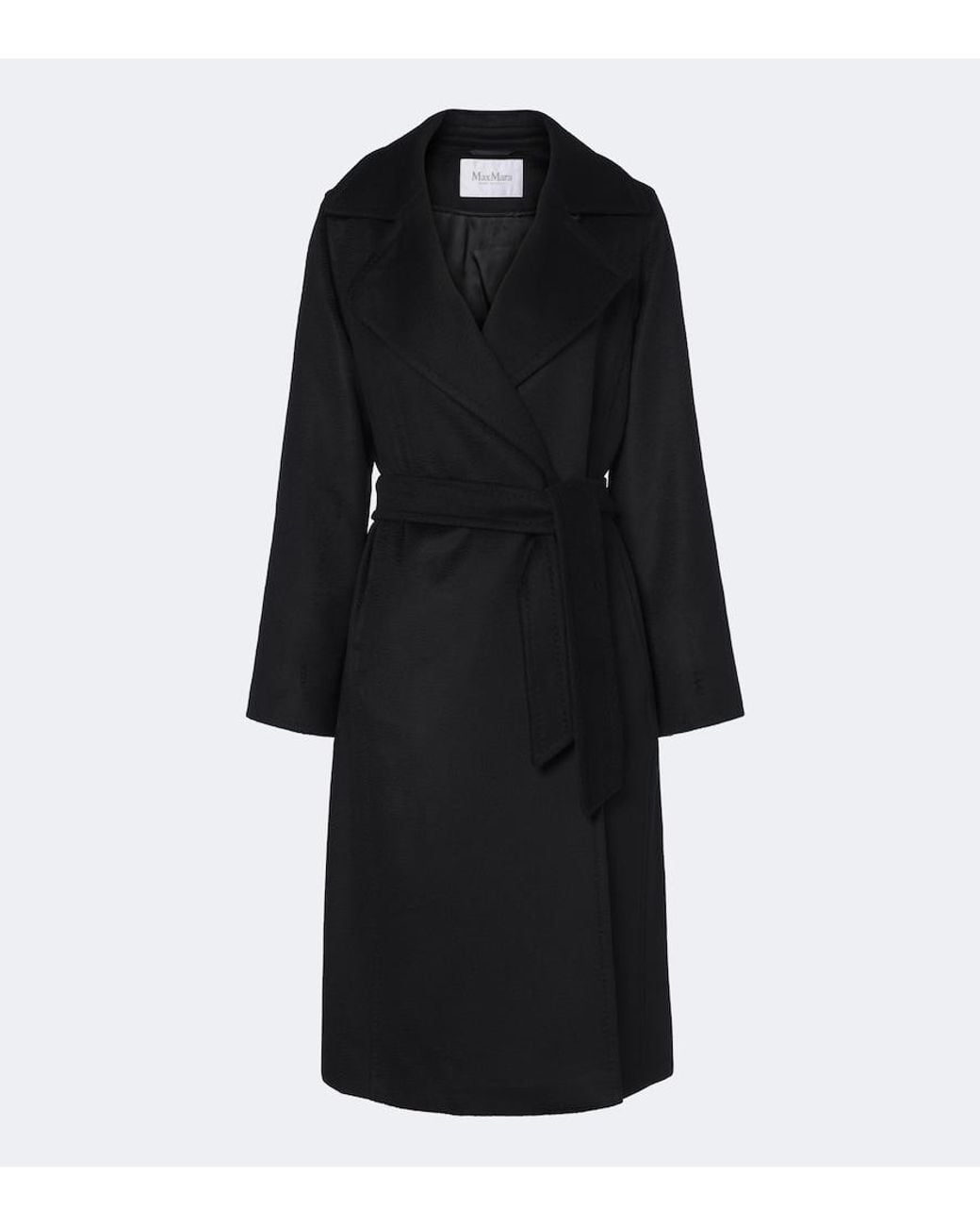 Max Mara Black Manuela Icon Wool Coat