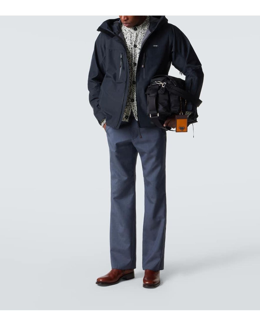 Prada Messenger Bag Explore Aus Re-Nylon in Black für Herren