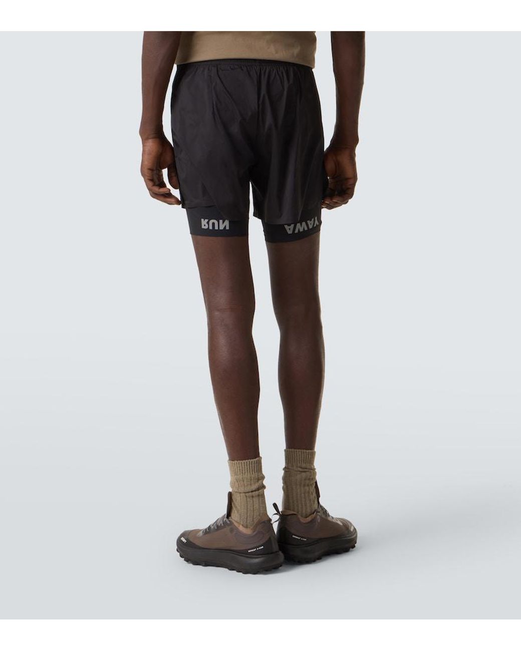Short De Running Techsilk Satisfy pour homme en coloris Black