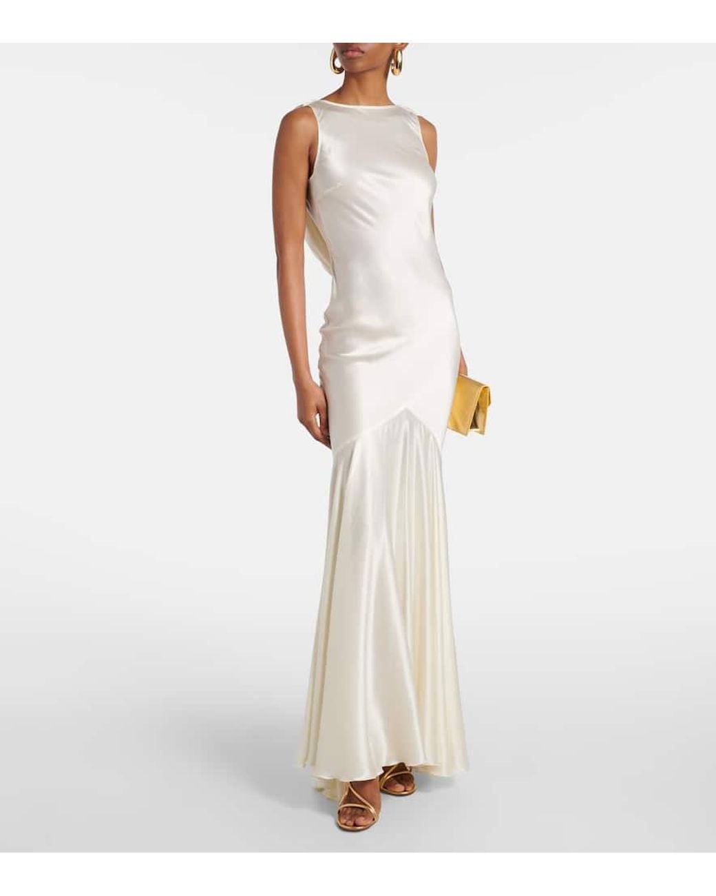 nina ricci mermaid dress with open back Nina Ricci Mermaid Open-back Gown In Black