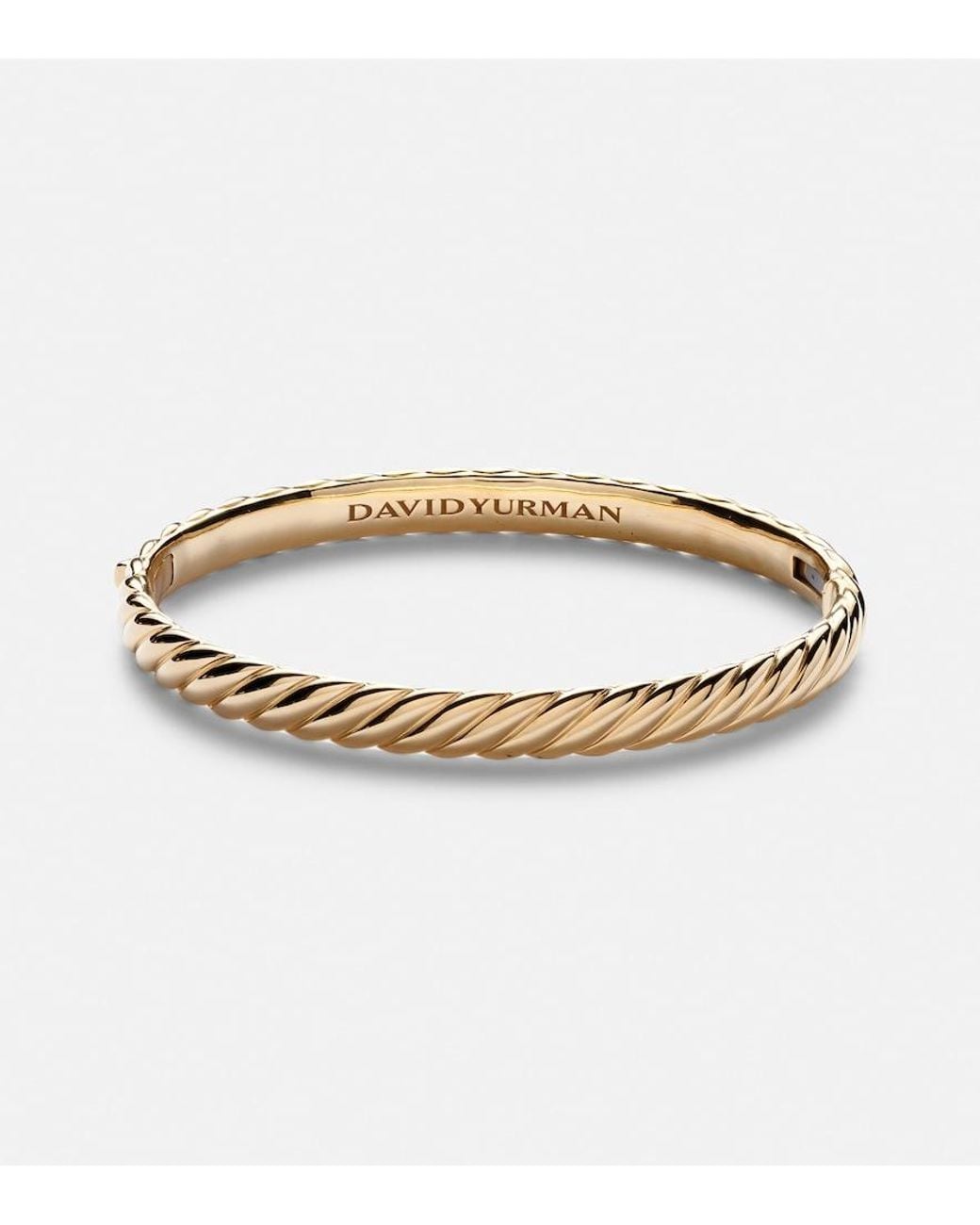 David Yurman Metallic Sculpted Cable 18Kt Bangle