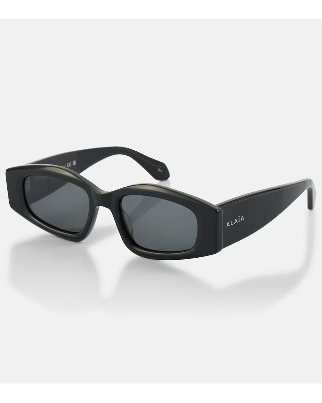 Alaïa Black Eckige Sonnenbrille