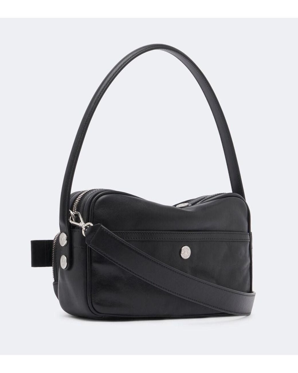 Acne Black Camero Party Leather Shoulder Bag